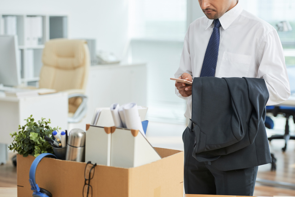 Employee preparing for a job relocation as part of a corporate relocation program