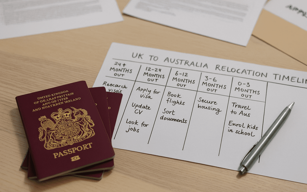 Your UK to Australia Relocation Timeline — What to Expect (and When)