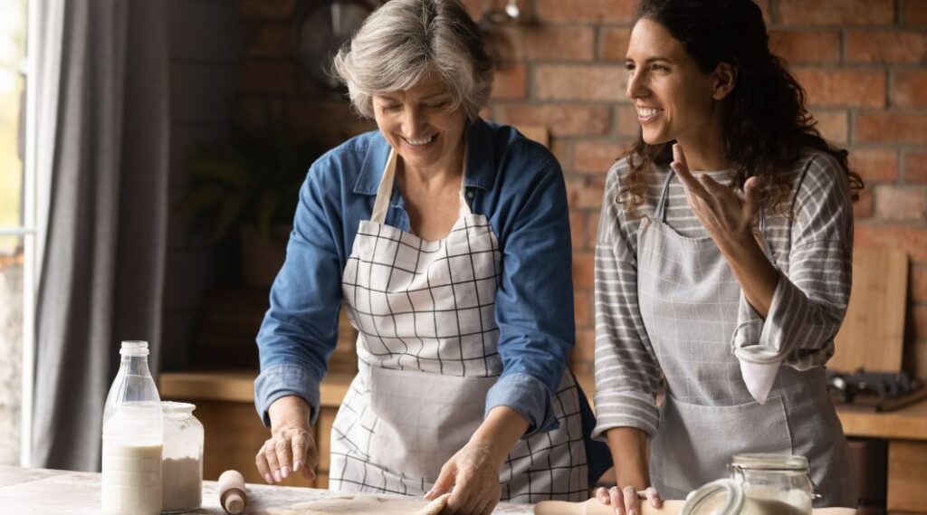 Helping elderly parent downsize with joy